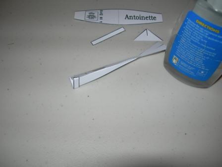 The Antoinette, The Online Paper Airplane Museum Business Card #4, OPAM BC4