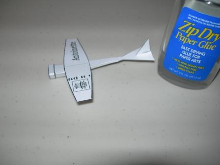 The Antoinette, The Online Paper Airplane Museum Business Card #4, OPAM BC4