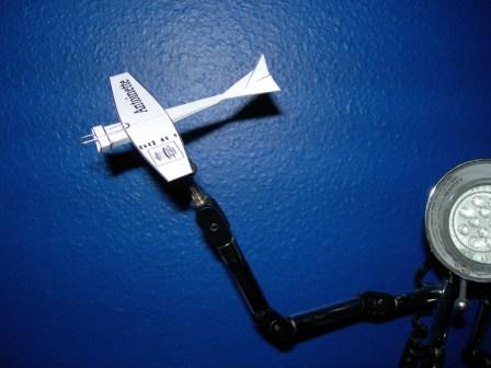 The Antoinette, The Online Paper Airplane Museum Business Card #4, OPAM BC4